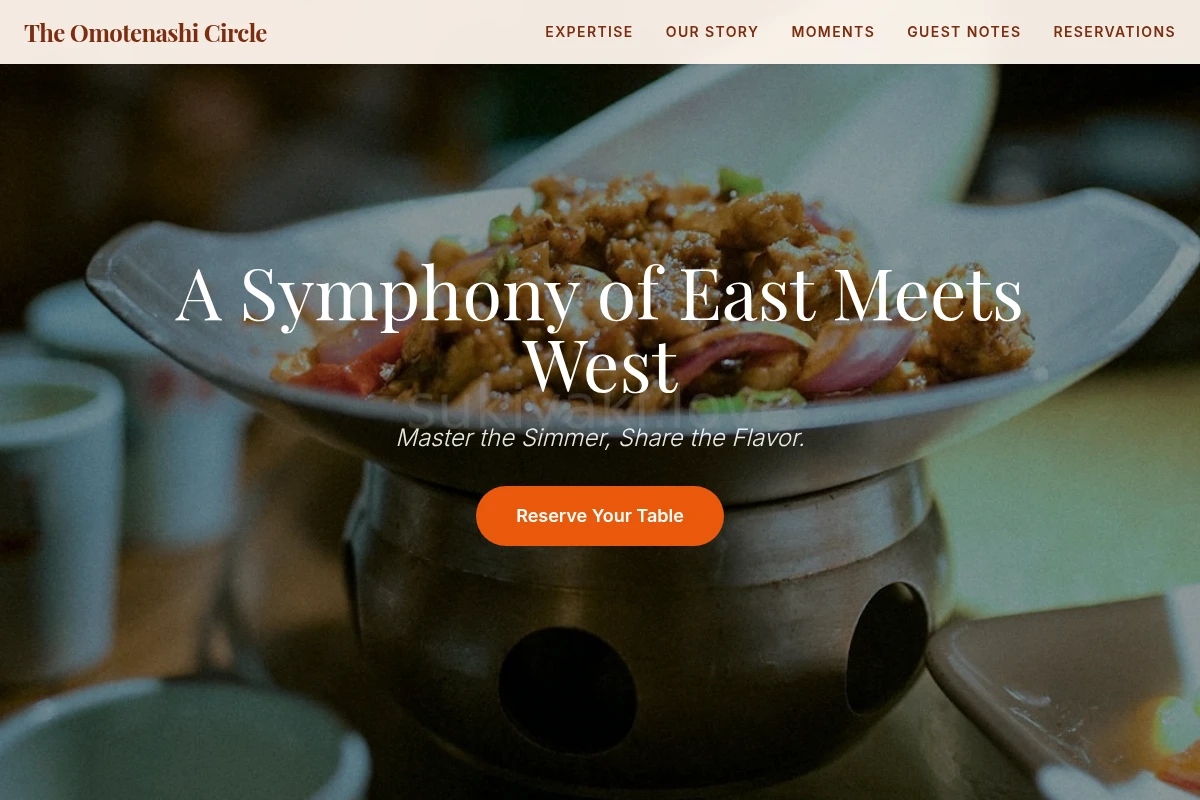 Boutique Asian Fusion Food