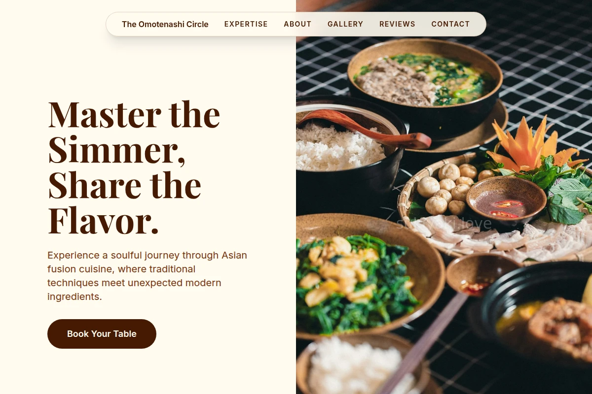 Serve Asian Fusion Food