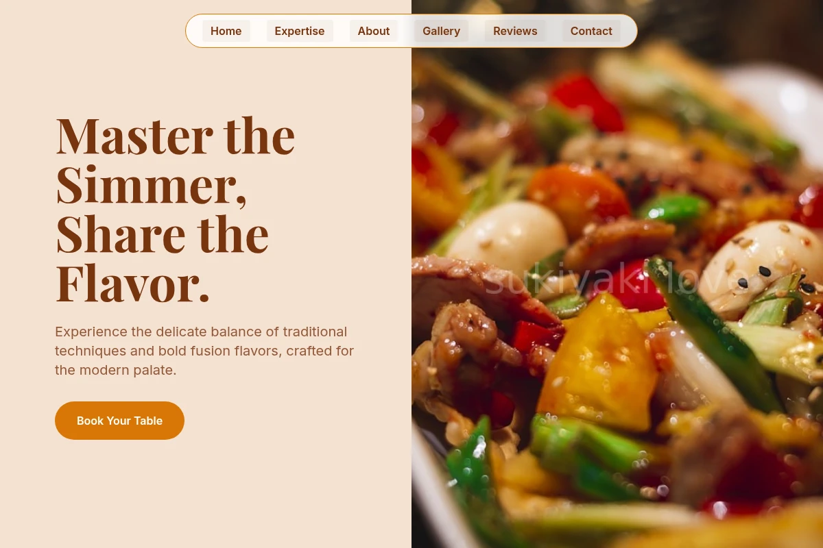 Traditional Asian Fusion Food