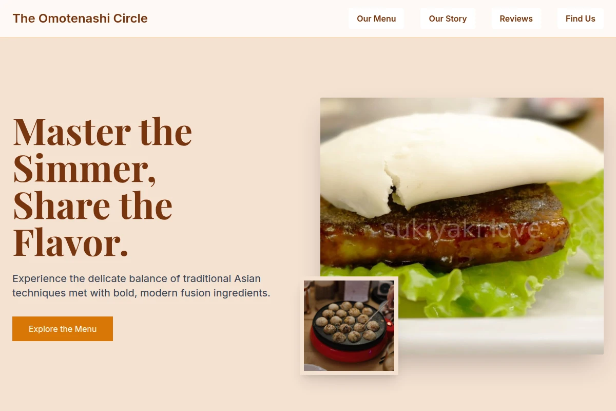 Serve Asian Fusion Food